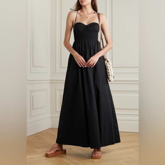 STAUD Landry Black Maxi Dress XS - Picture 3 of 7